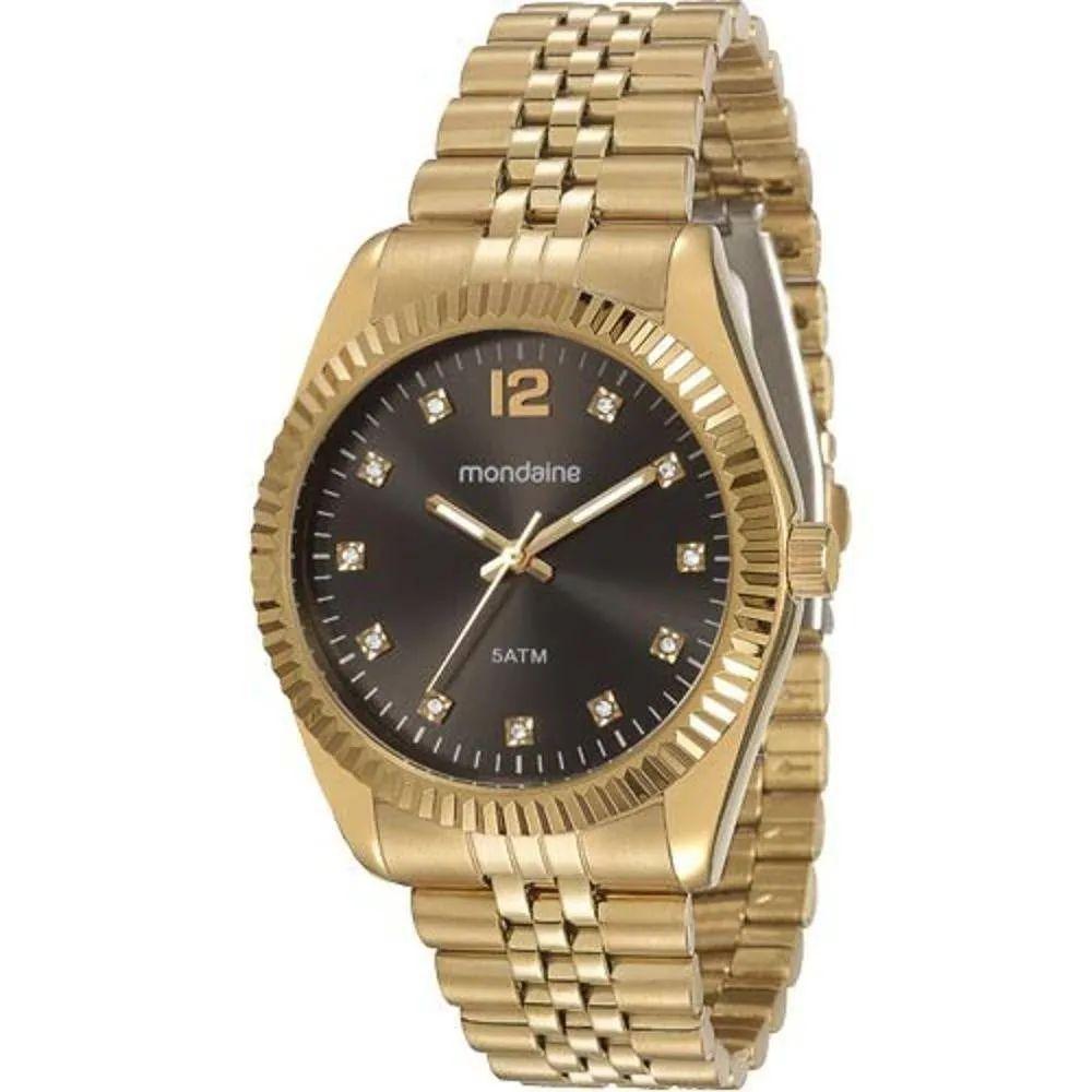 relogio feminino bronze mondaine
