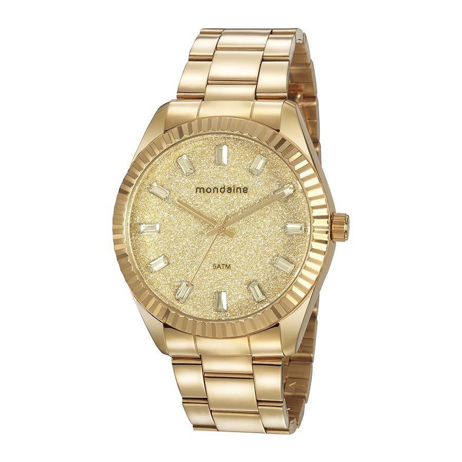 relogio mondaine com glitter