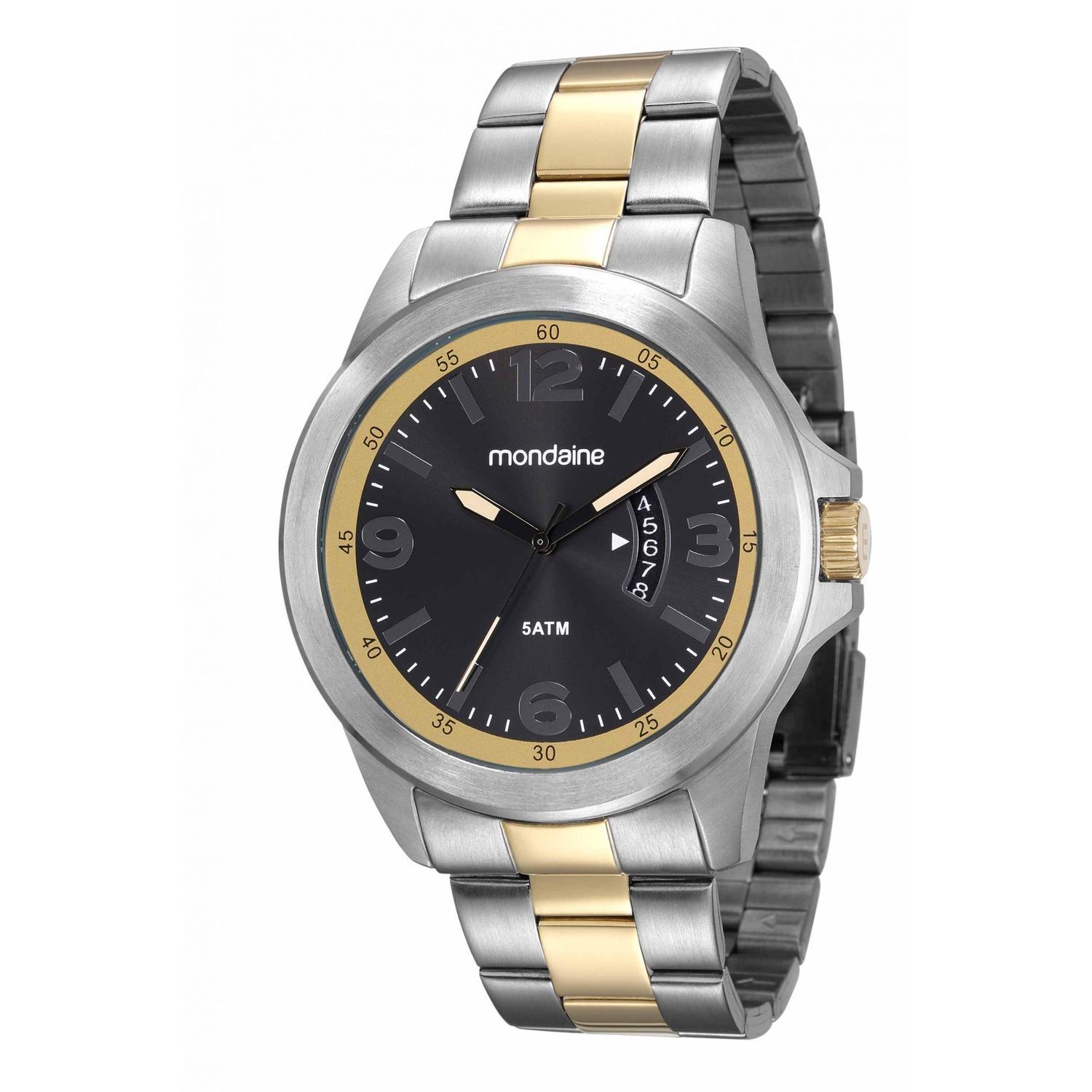 relogio mondaine stainless steel back water resistant 5 atm