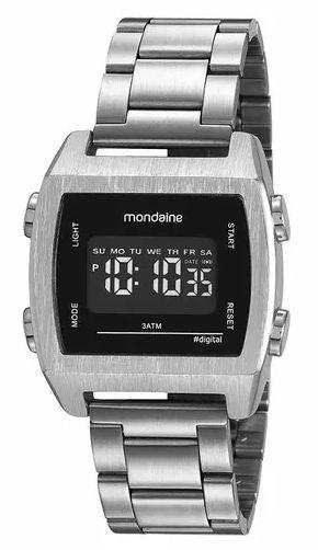 Relógio Mondaine Masculino Digital Quadrado LCD Prata 99395G0MVNE3 -  Relógio Masculino - Magazine Luiza