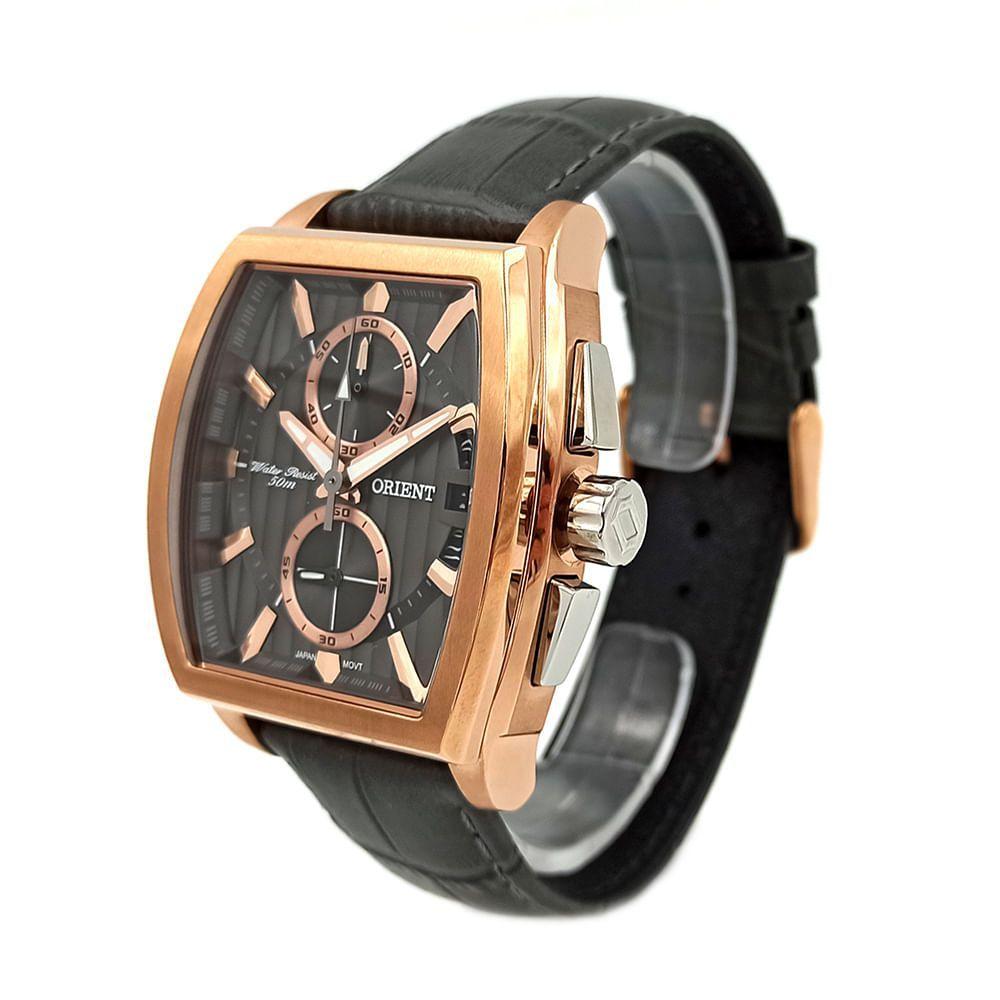 Relógio ORIENT masculino rose quadrado couro GTSCC005 G1GX - Relógio  Masculino - Magazine Luiza