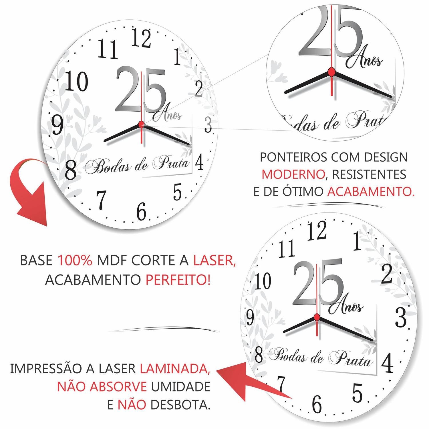 25 kits Relógio de Parede para Montar e Imprimir - <title>Personalizzare  Brindes - Casamento, Aniversário, Formatura</title>