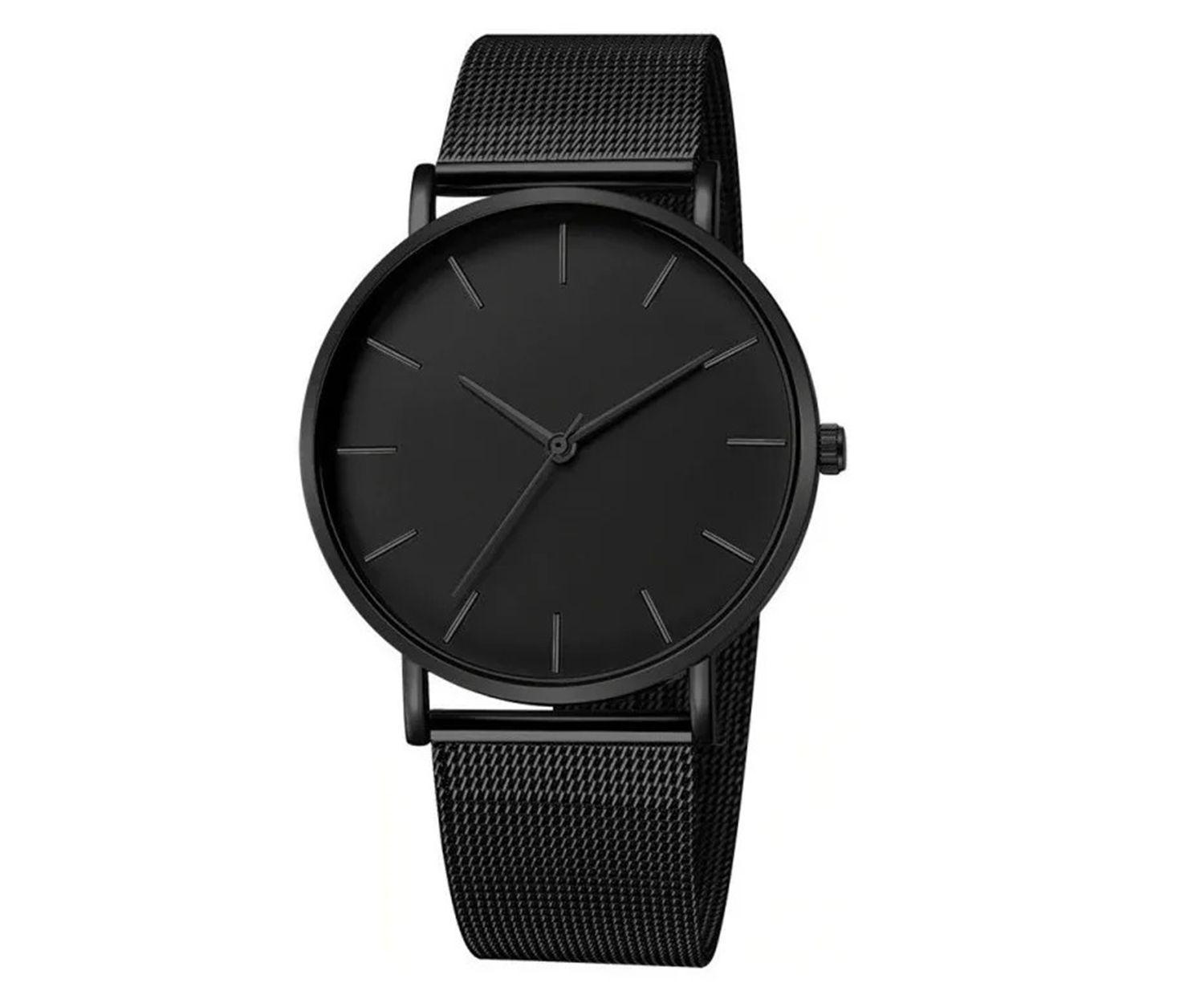 Relogio minimalista preto Clearance