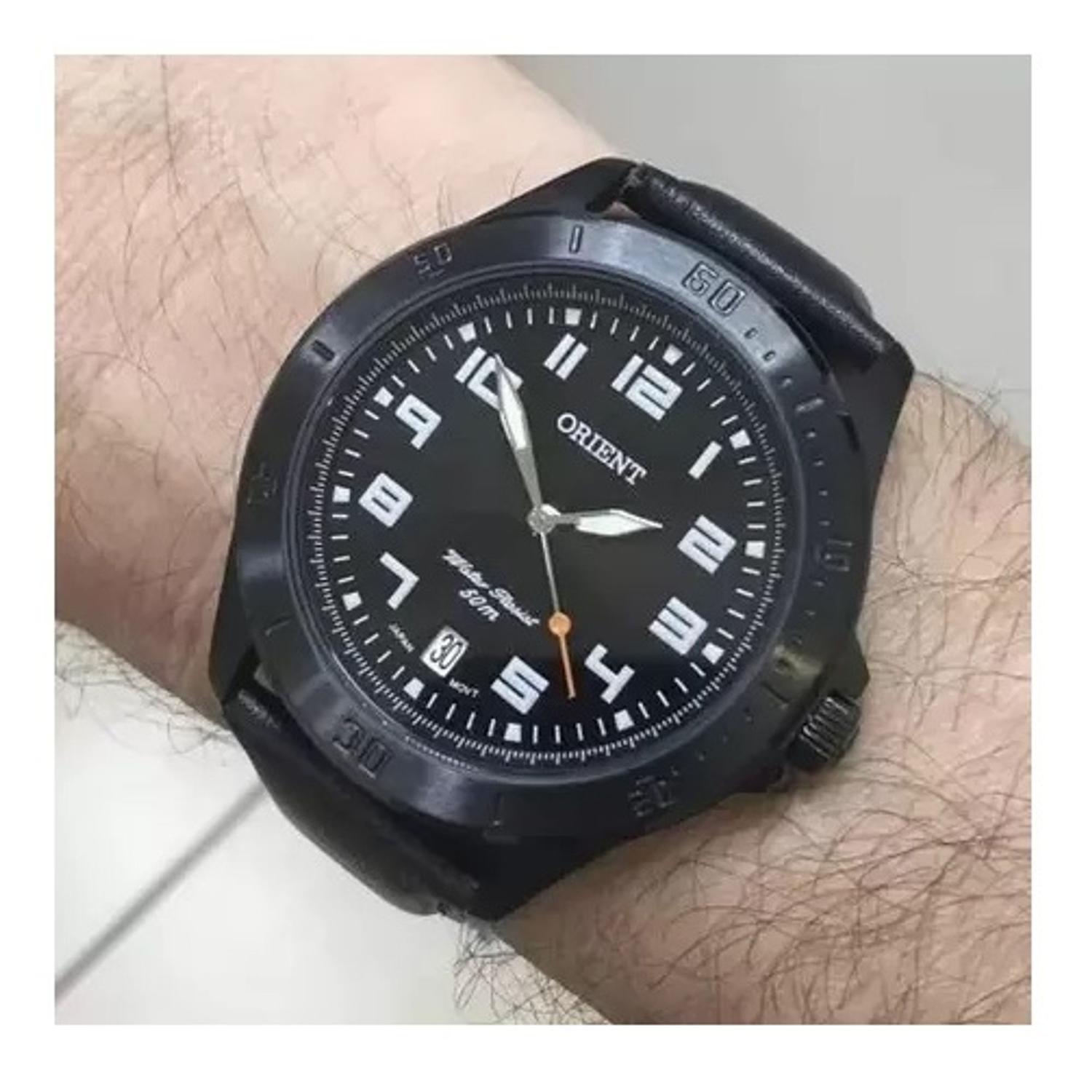 Imagem de Relógio Pulseira Couro Orient Masculino MPSC1008 P2SX
