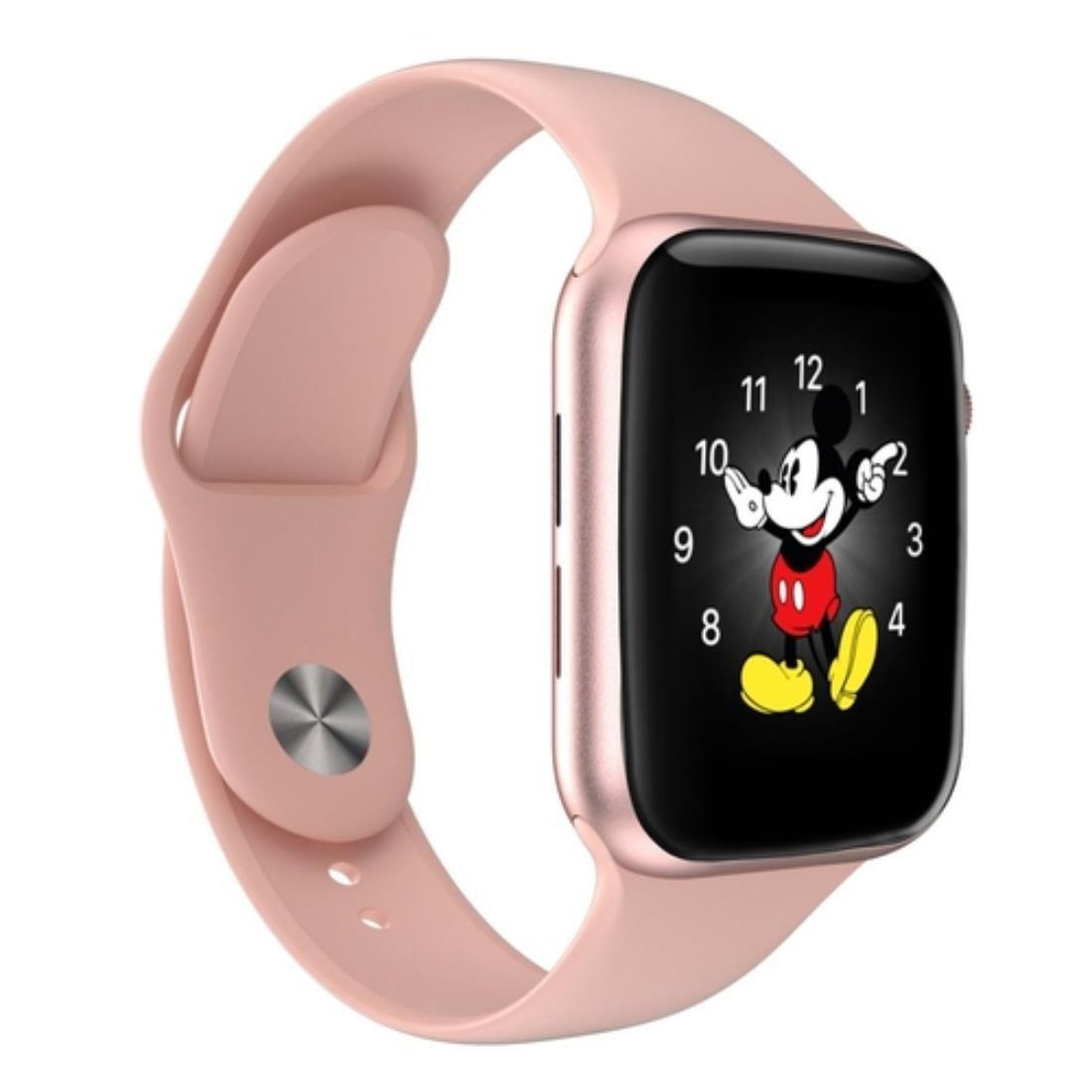 relogio apple feminino rose