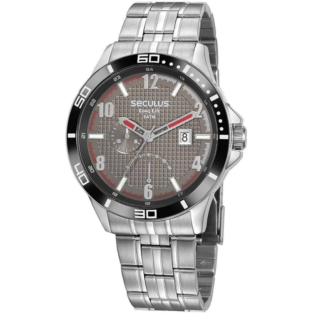 Relógio seculus masculino long life 35022g0svna1 Clearance