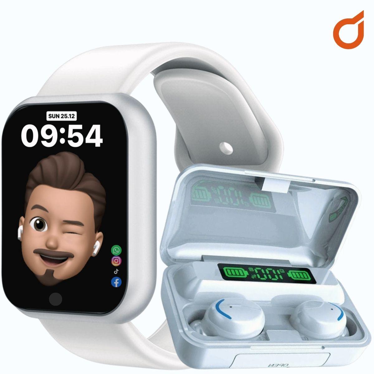 Relógio Smart Digital D20 Masculino/feminino Fone F9 S/fio