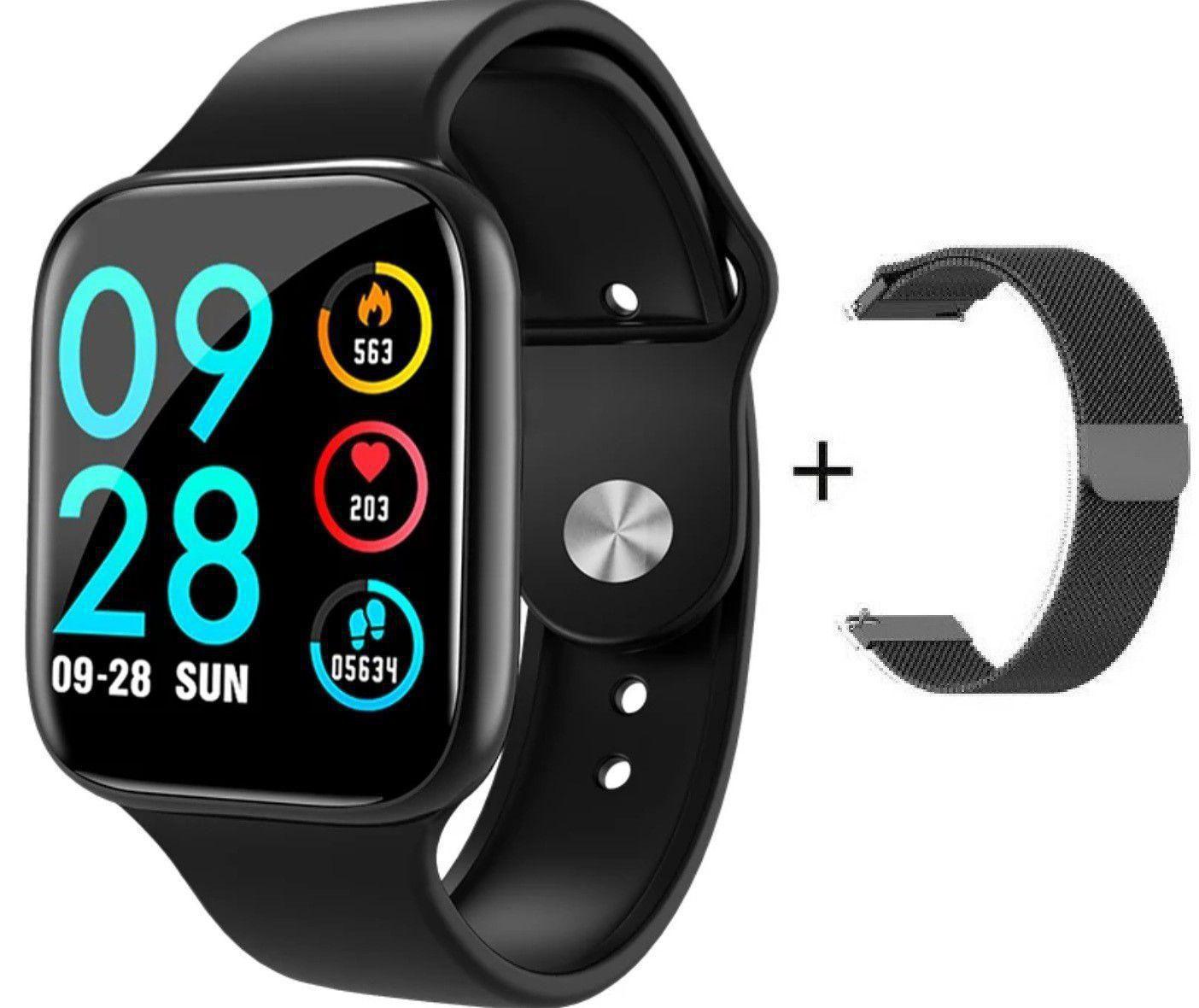 relógio smartwatch p70 sport bracelet duas pulseiras