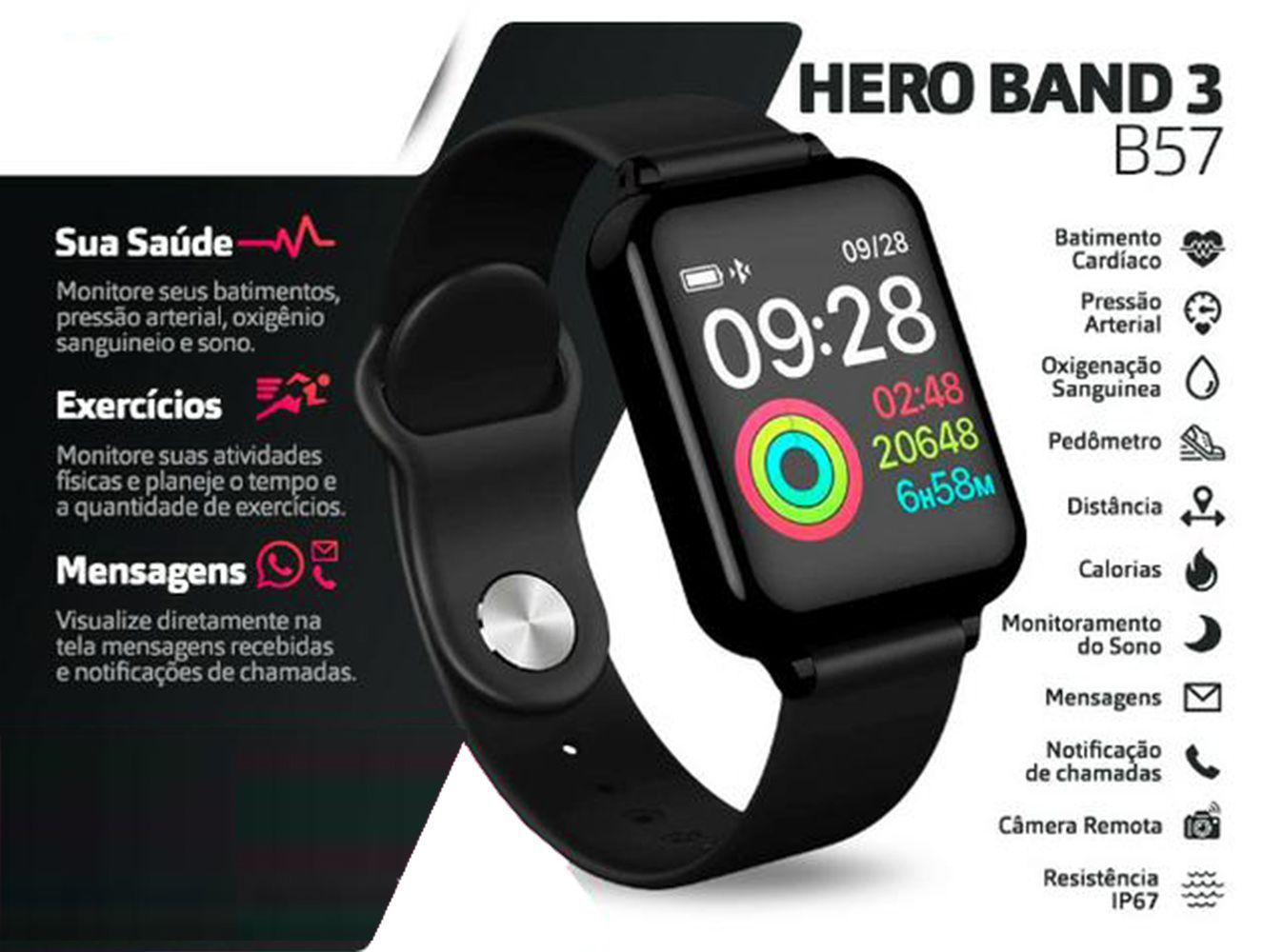 smartwatch b57 promoção
