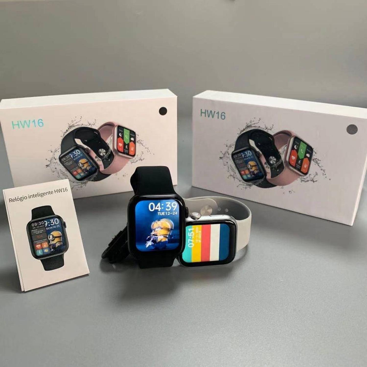 hw16 smartwatch preto