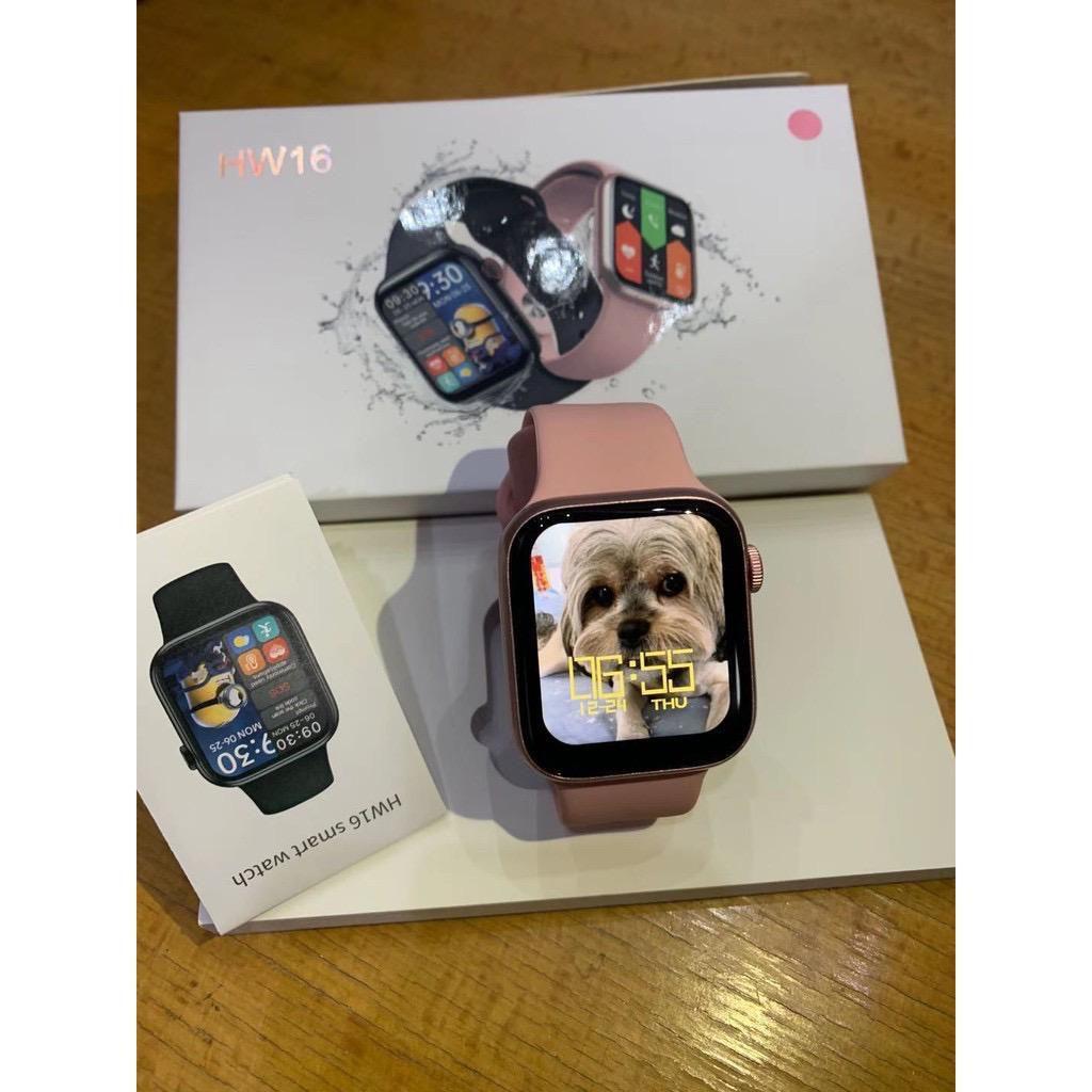 relógio smartwatch hw16 serie 6 tela infinita 44mm 2021 top