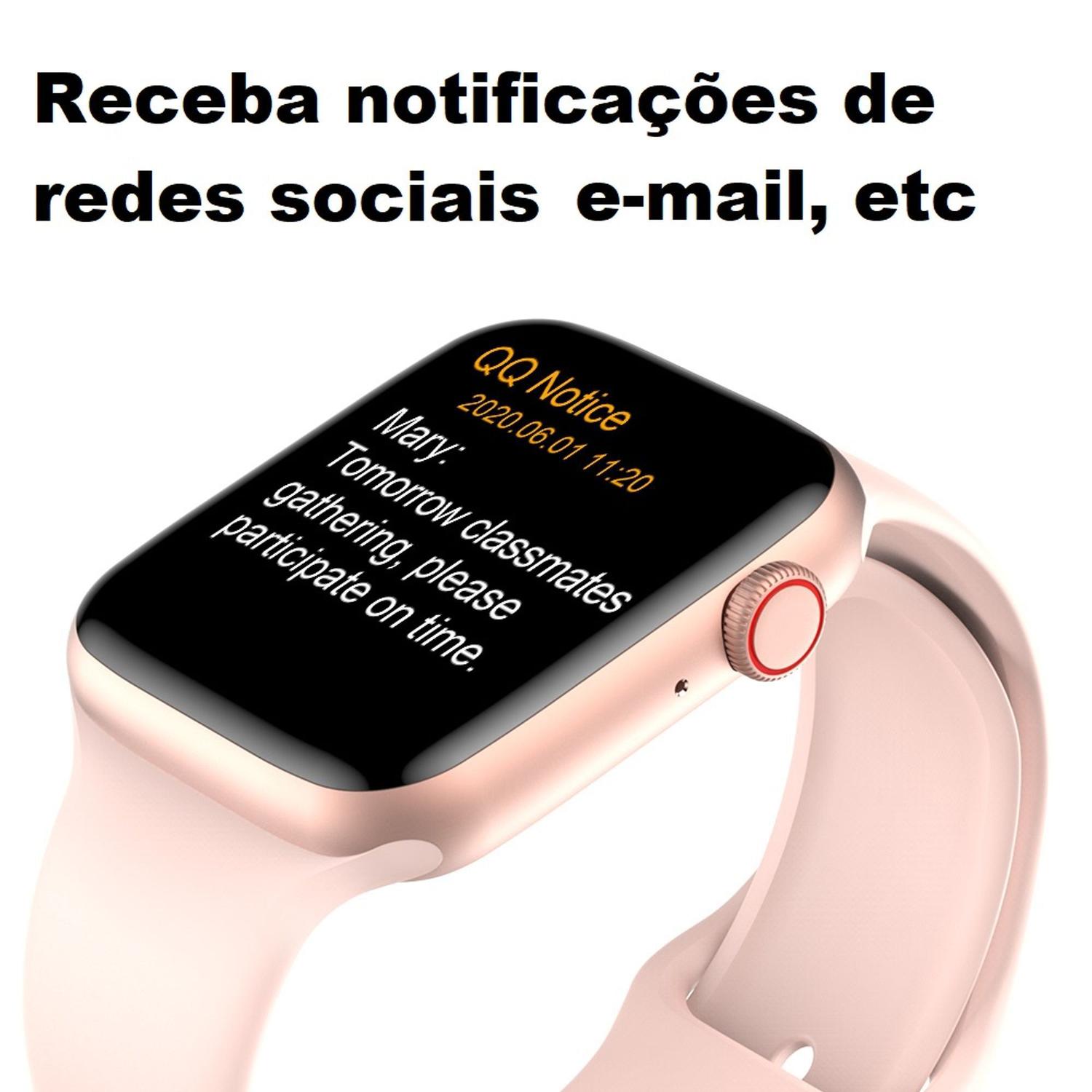 relogio smartwatch inteligente iwo 12 lite w26 tela infinita