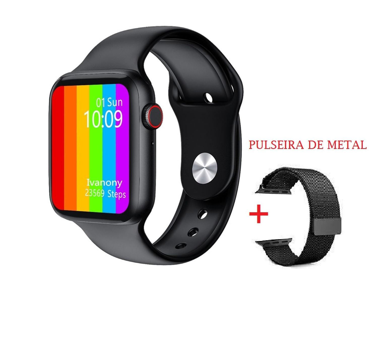 smartwatch iwo w46 lojas
