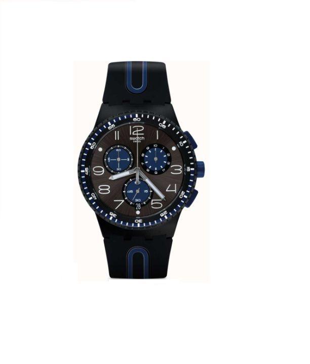 relogio preto swatch