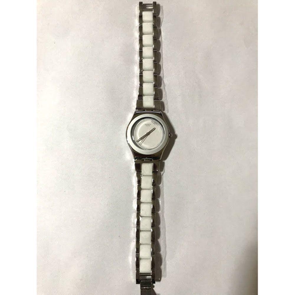 Relogio Swatch Tresor Blanc YLS141GC Relogio Feminino Magazine Luiza