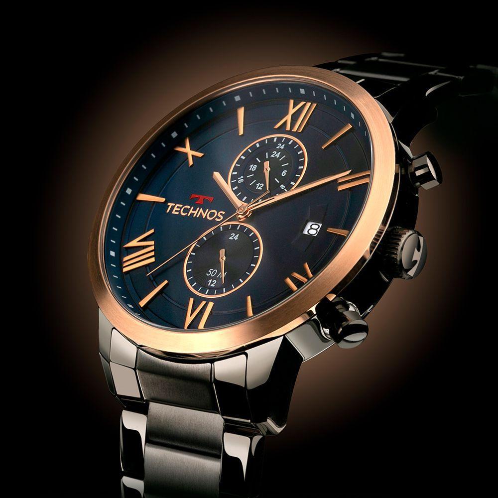 Relogio Technos Masculino esportivo algarismos romanos mostrador Azul  JP11AC/4A - Relógio Masculino - Magazine Luiza