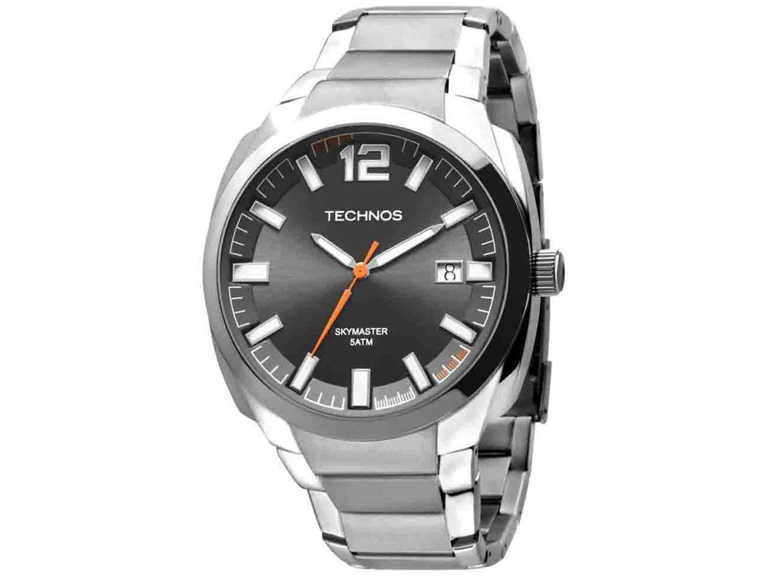 Relógio Technos Performance Skymaster 2415BL/1F - Masculino Social  Masculino com Data - Relógio Masculino - Magazine Luiza