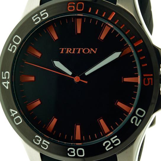 Relogio triton masculino pulseira de borracha Clearance