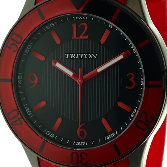 Relogio triton masculino pulseira de borracha Clearance