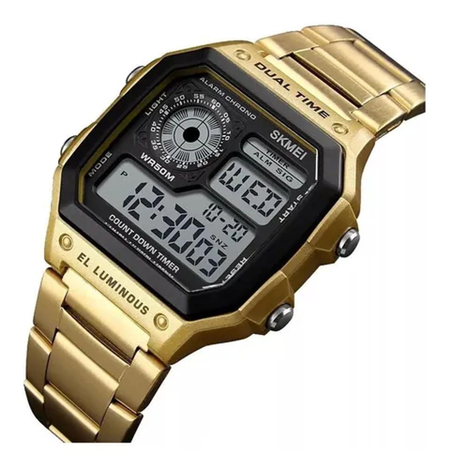 Relogios Masculino Skmei 1335 Original Pulseira Em Aço - Relógio Masculino  - Magazine Luiza