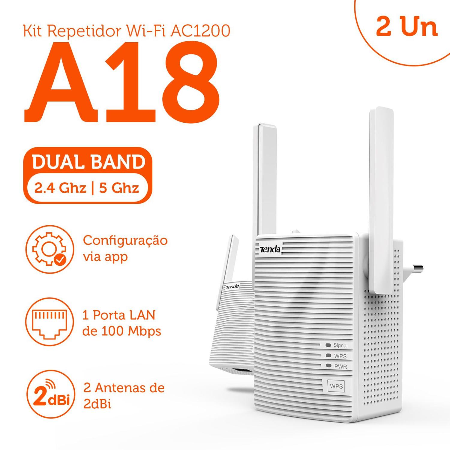 Tenda a18 repetidor dual band ac1200 new arrivals