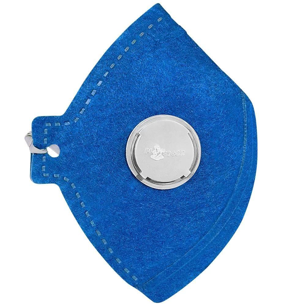 RESPIRADOR ECOAR - PFF2 - COM VALVULA - AZUL 