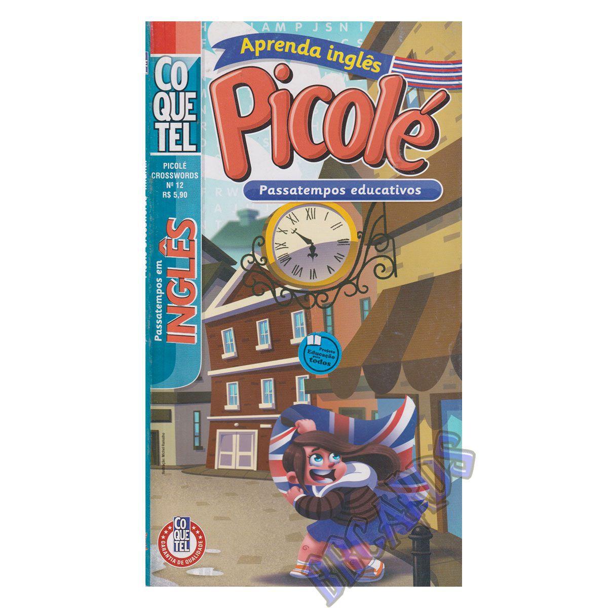 Kit 3 Revista Infantil Picolé Vamos Brincar Passatempos Colorir