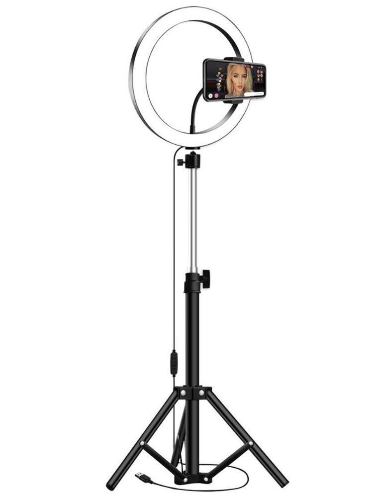 Ring Light Aro De Luz 26 Cm Con Tripode Metros Ring Light