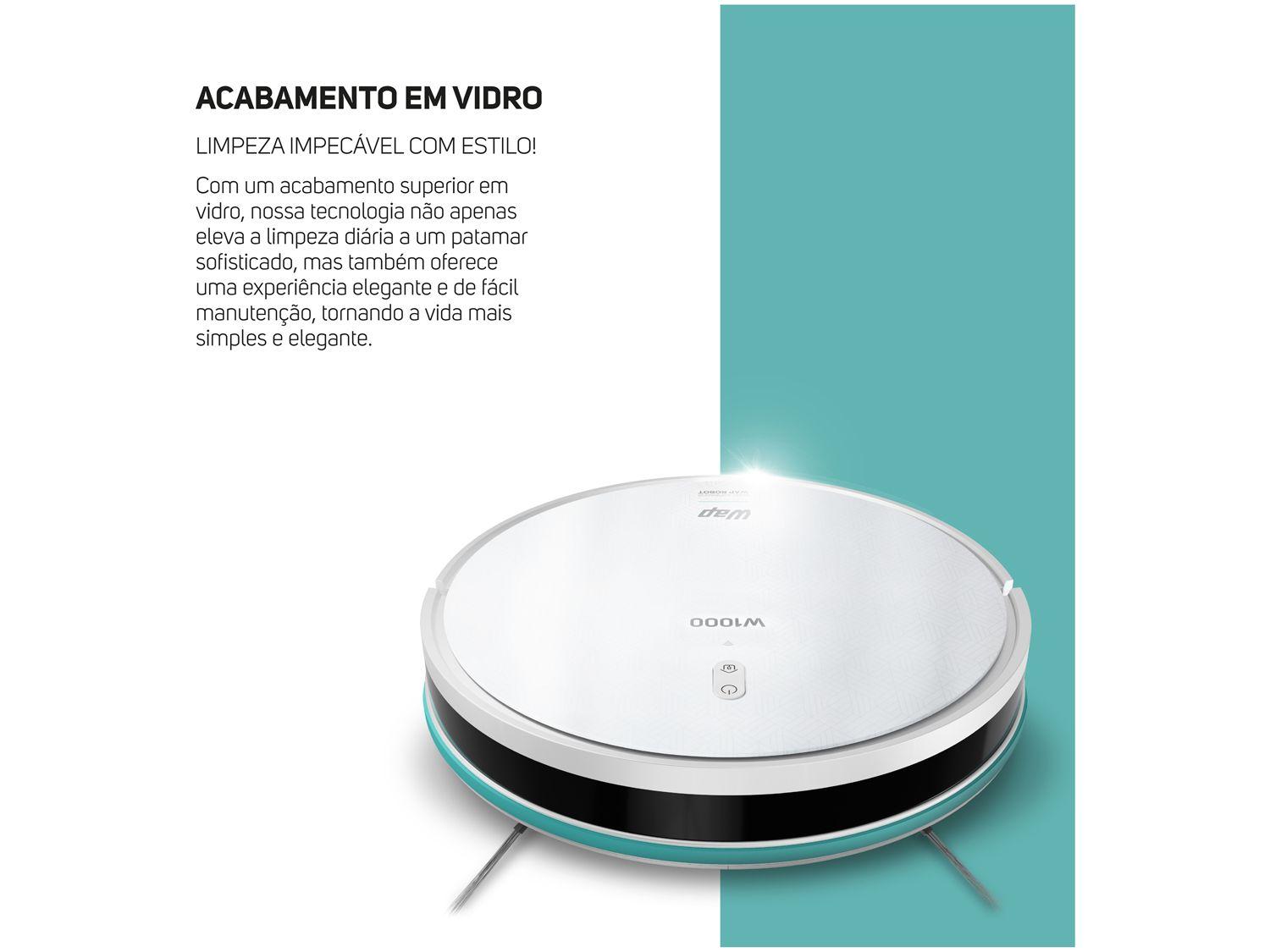 Robô Aspirador Inteligente Wap Robot W1000 36W Wi-Fi compatível com Alexa