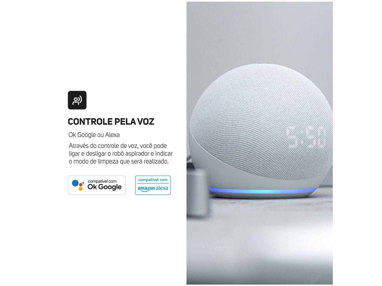 Robô Aspirador Inteligente Wap Robot W1000 36W Wi-Fi compatível com Alexa