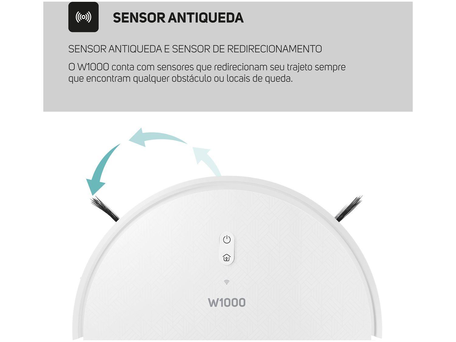 Robô Aspirador Inteligente Wap Robot W1000 36W Wi-Fi compatível com Alexa