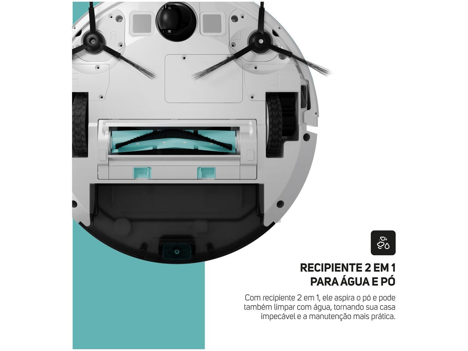 Robô Aspirador Inteligente Wap Robot W1000 36W Wi-Fi compatível com Alexa