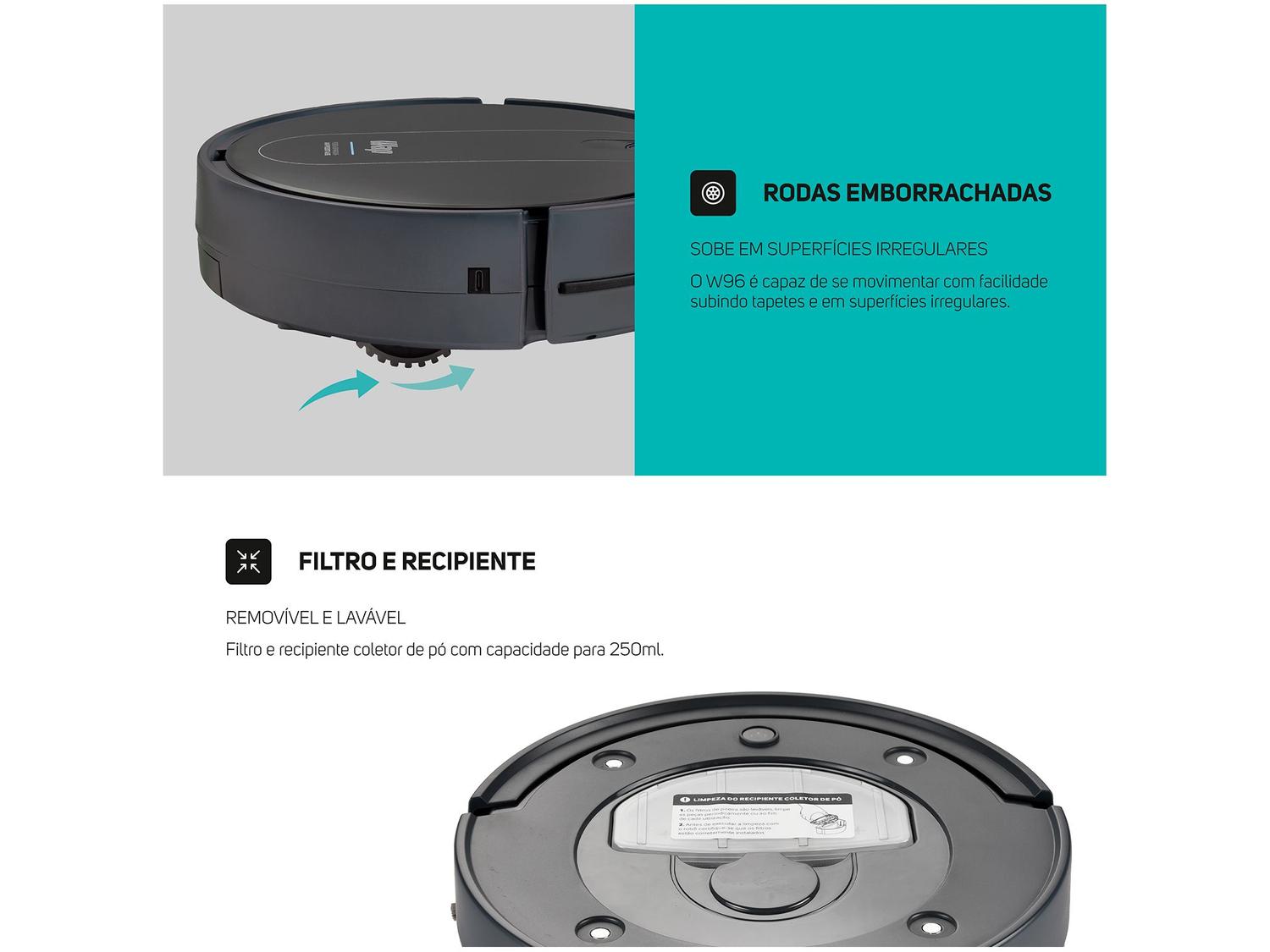 Robô Aspirador WAP W96 30W 