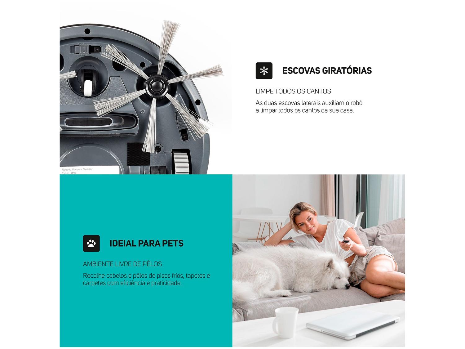 Robô Aspirador WAP W96 30W 