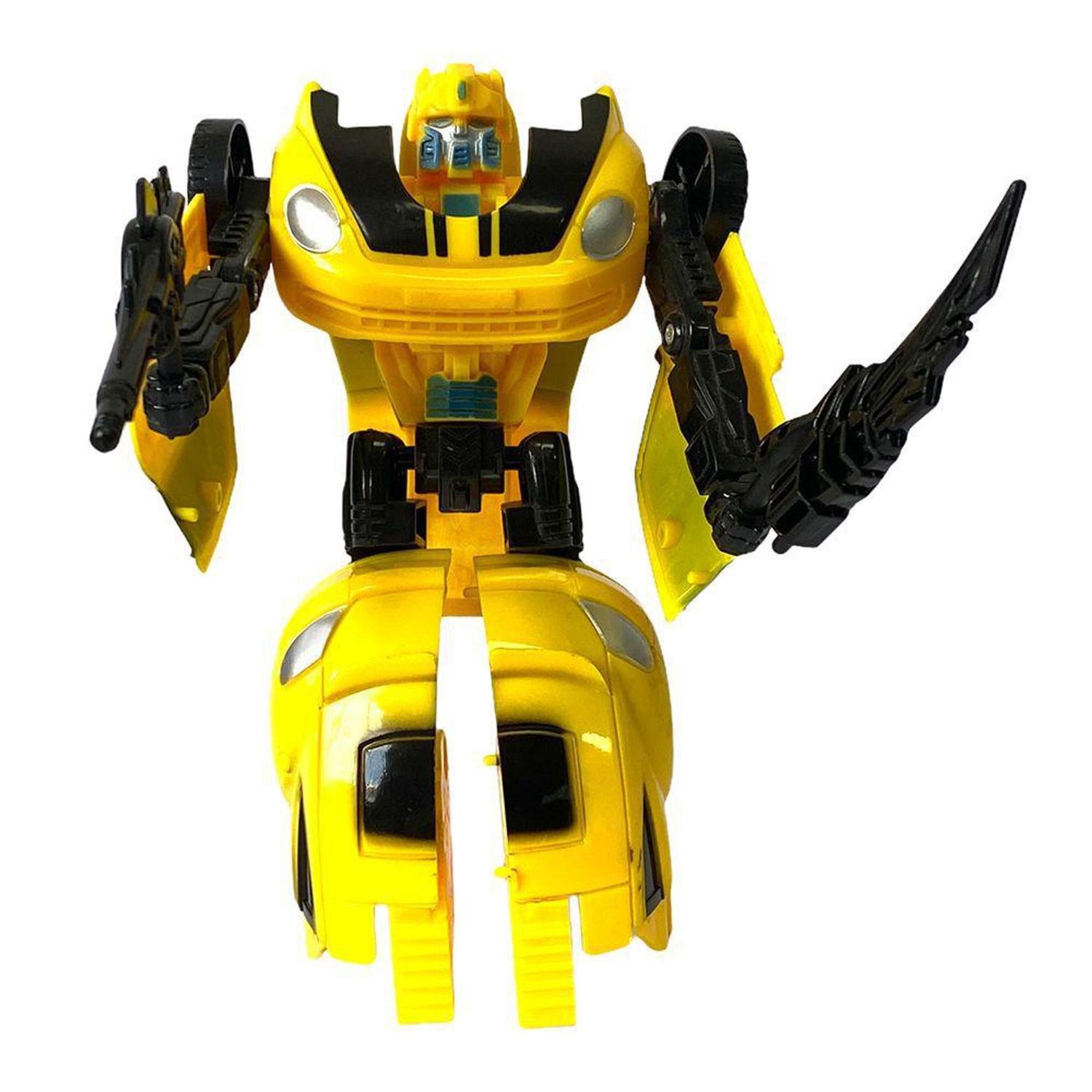Robô Fortitude Transforma Em Carro Amarelo Brinquedo Diversão 99Toys -  Bonecos - Magazine Luiza