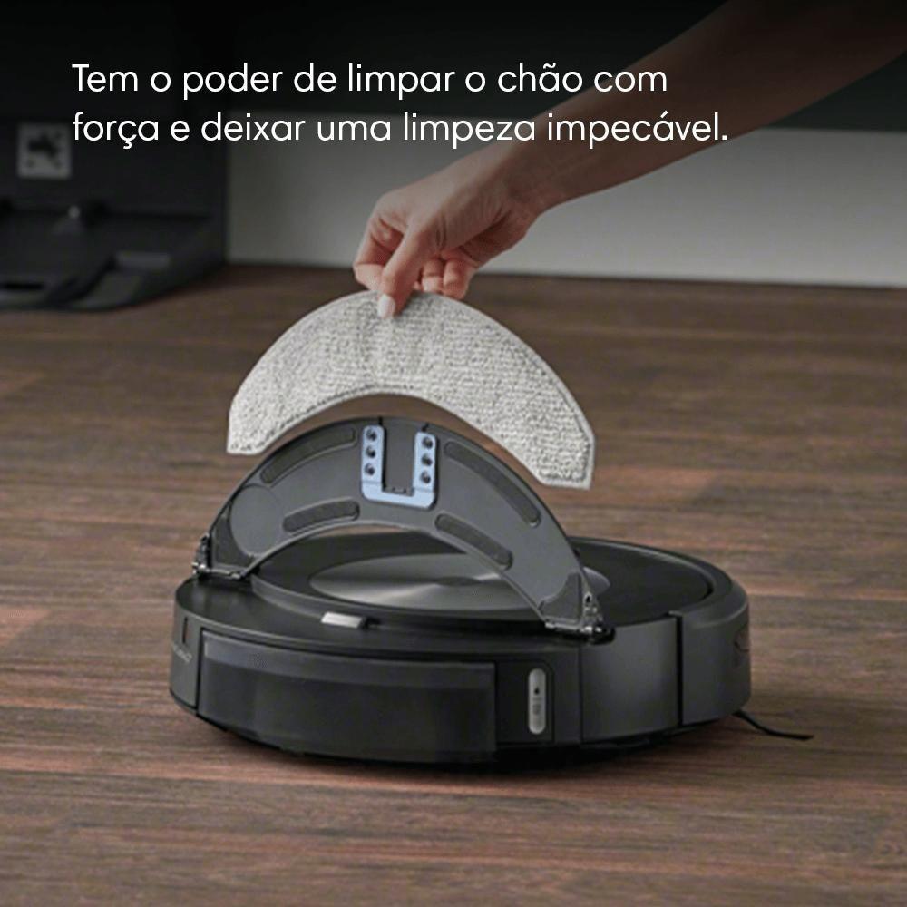 Robô Roomba Combo J7+, 2 em 1, Aspira e Passa Pano da iRobot