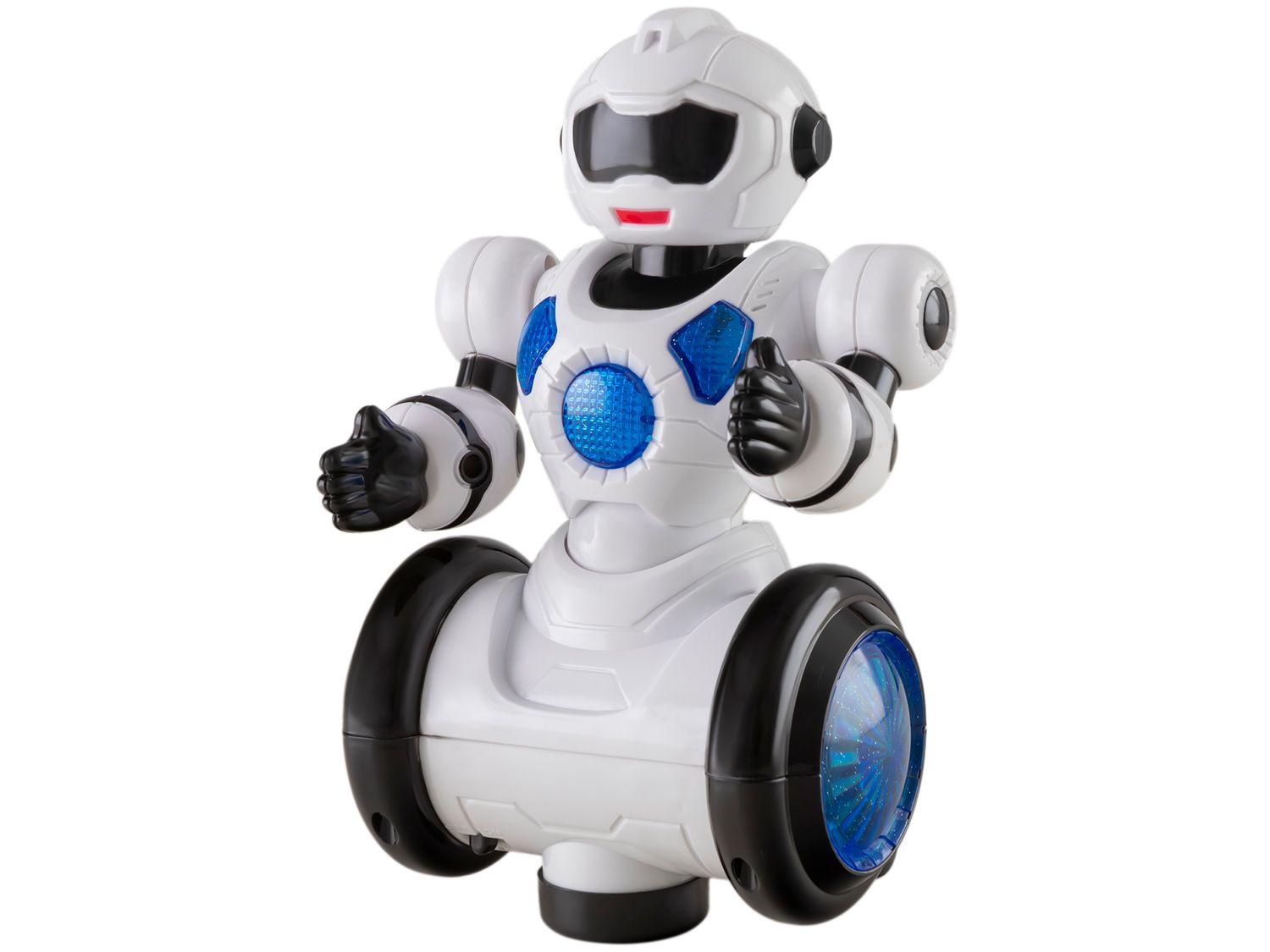 Robô Space Bot Moving Emite Som e Luz