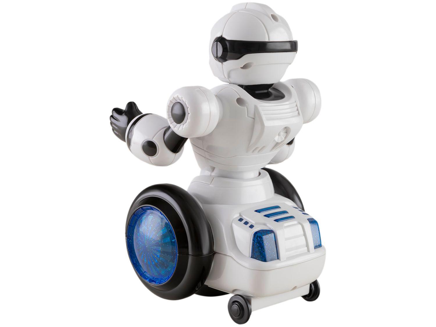 Robô Space Bot Moving Emite Som e Luz