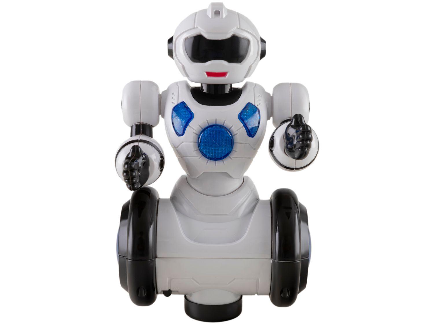 Robô Space Bot Moving Emite Som e Luz