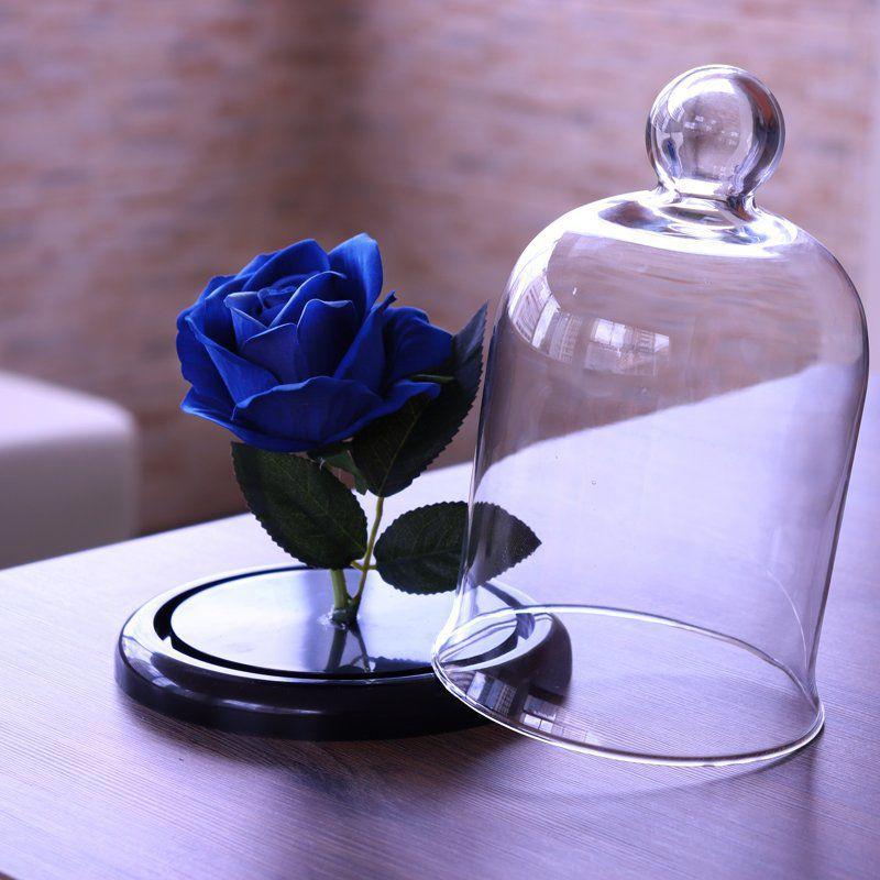 Rosa Azul Artificial na Cúpula de Vidro - Giuliana Flores - Flores  Artificiais - Magazine Luiza