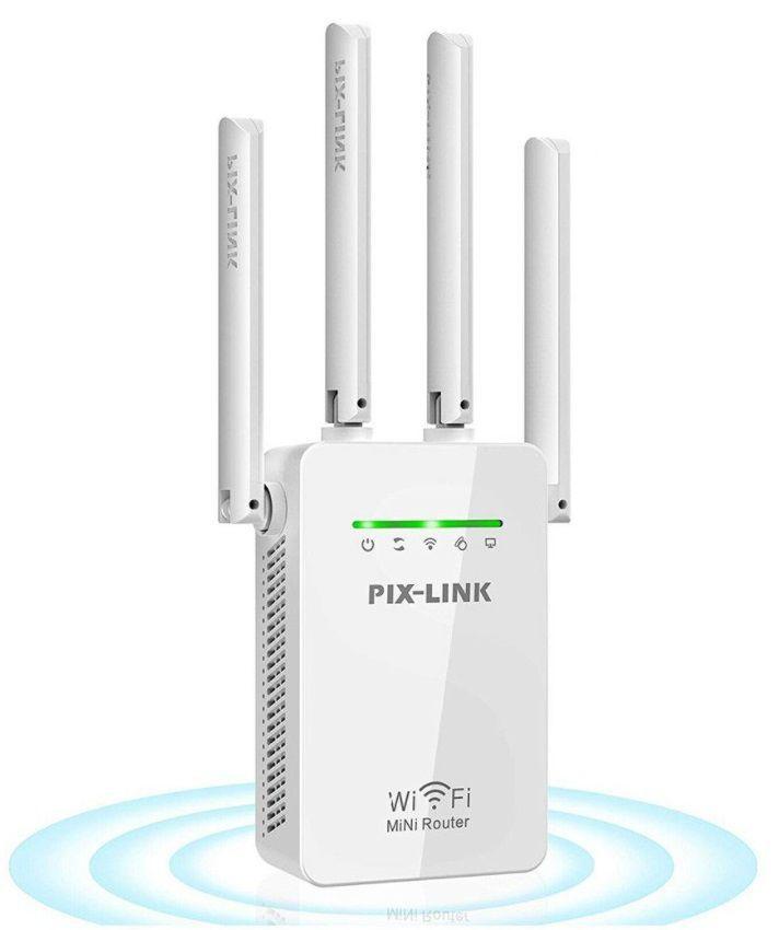 Roteador Repetidor 4 Antenas Alta Velocidade Wifi Wireless Longo Alcance Access Point PIX LINK Repetidor de Sinal Magazine Luiza