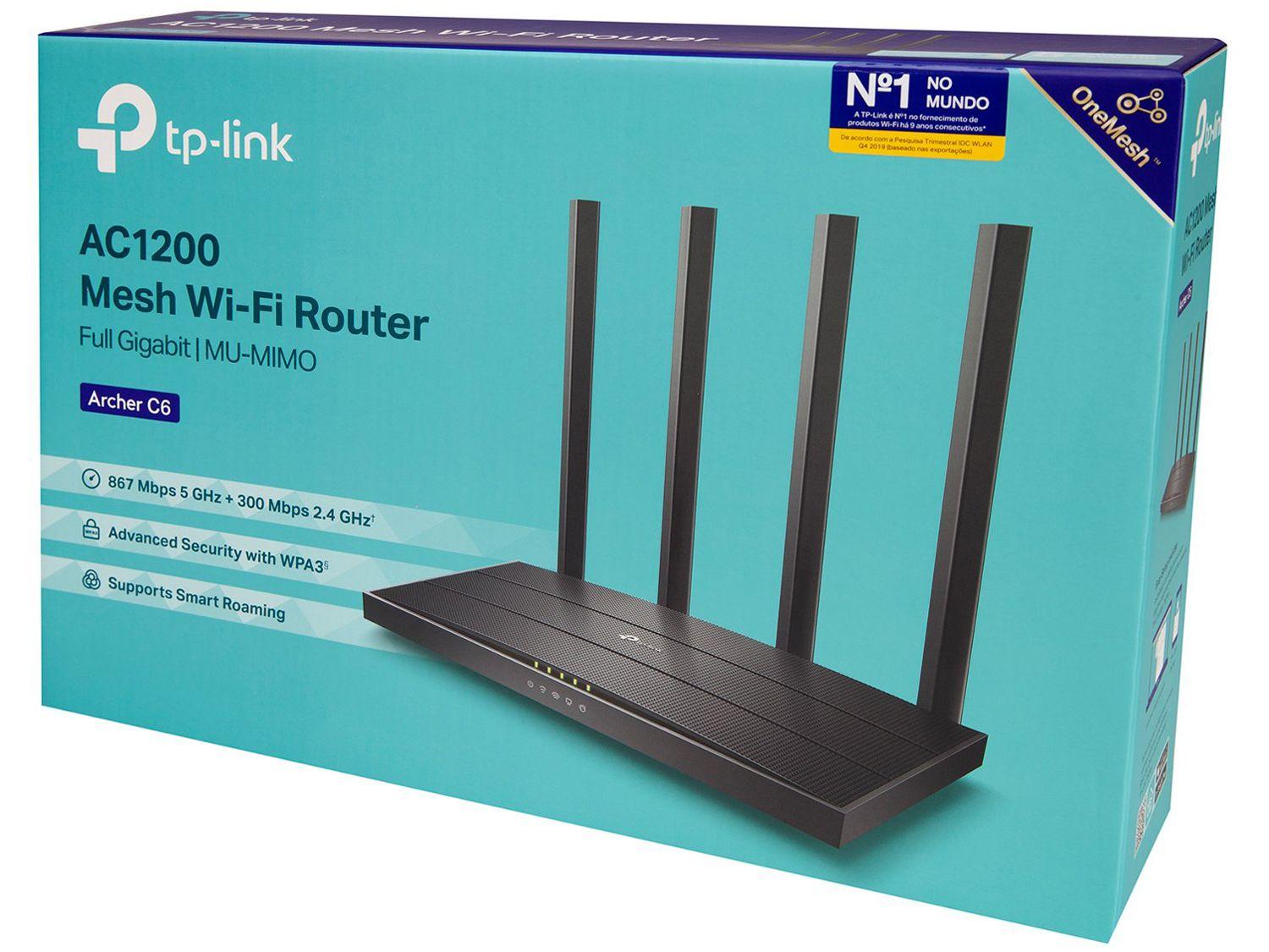 Roteador TP-Link Archer C6 300Mbps 4 Antenas