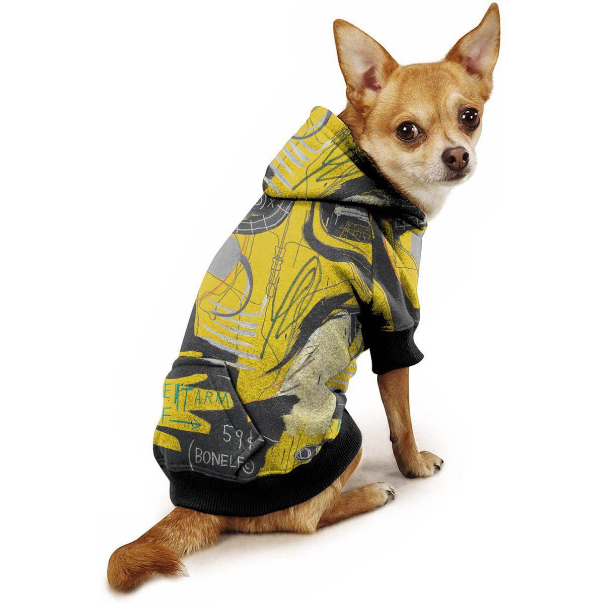 yellow graffiti moletom com capuz