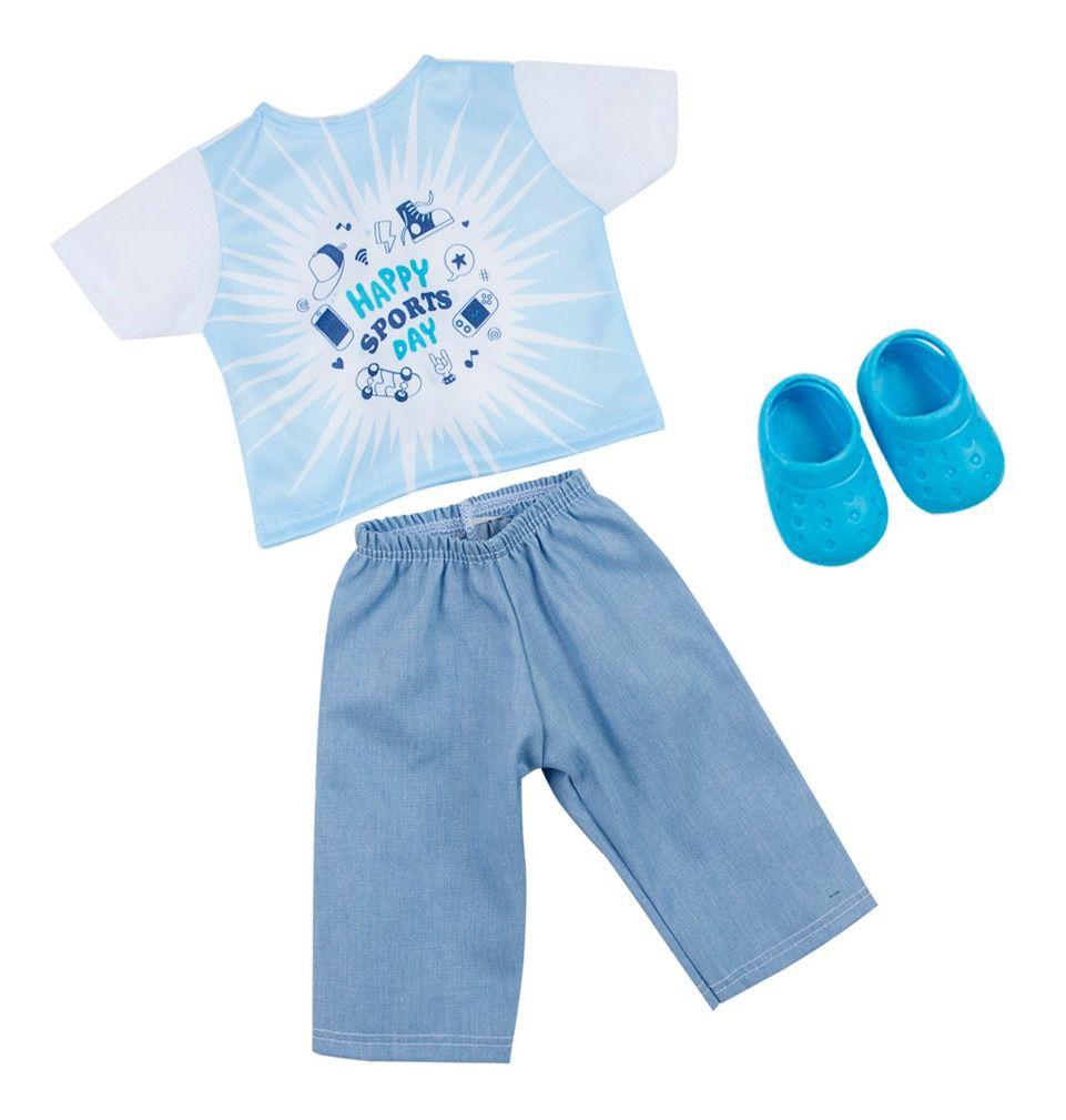 Roupa De Boneca Baby Alive Boy Kit Sports Laco De Fita Roupa De Boneca Magazine Luiza
