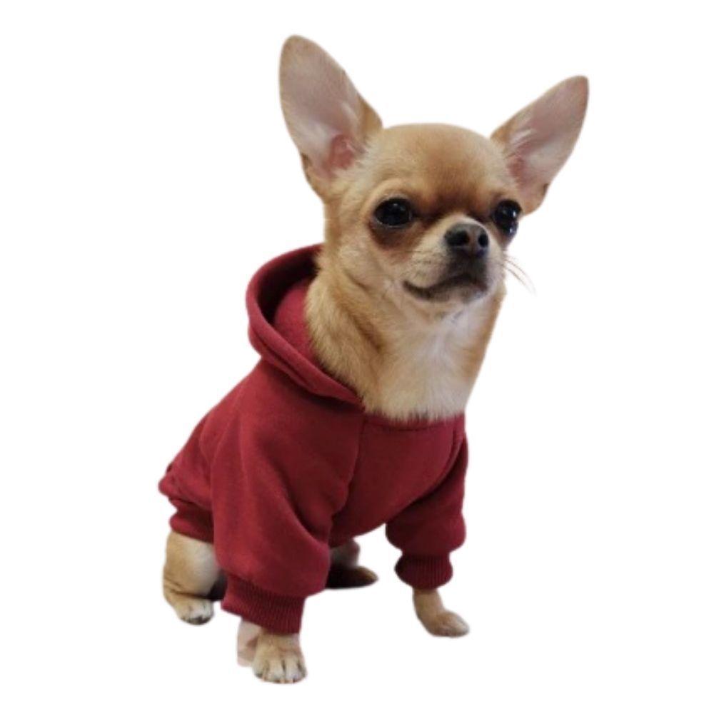 red moletom com capuz for dog