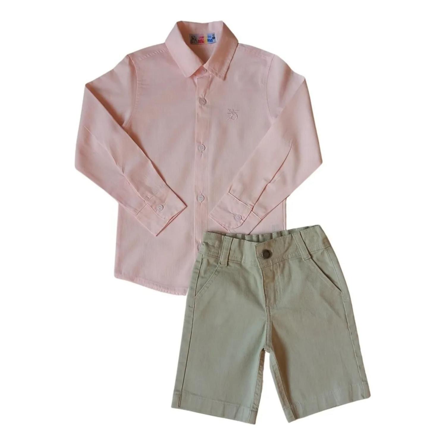roupa social com bermuda