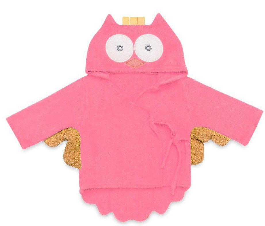 Roupao De Banho Com Capuz Para Bebe Coruja Rosa Claro Multikids Bb125 Roupao Para Bebes Magazine Luiza