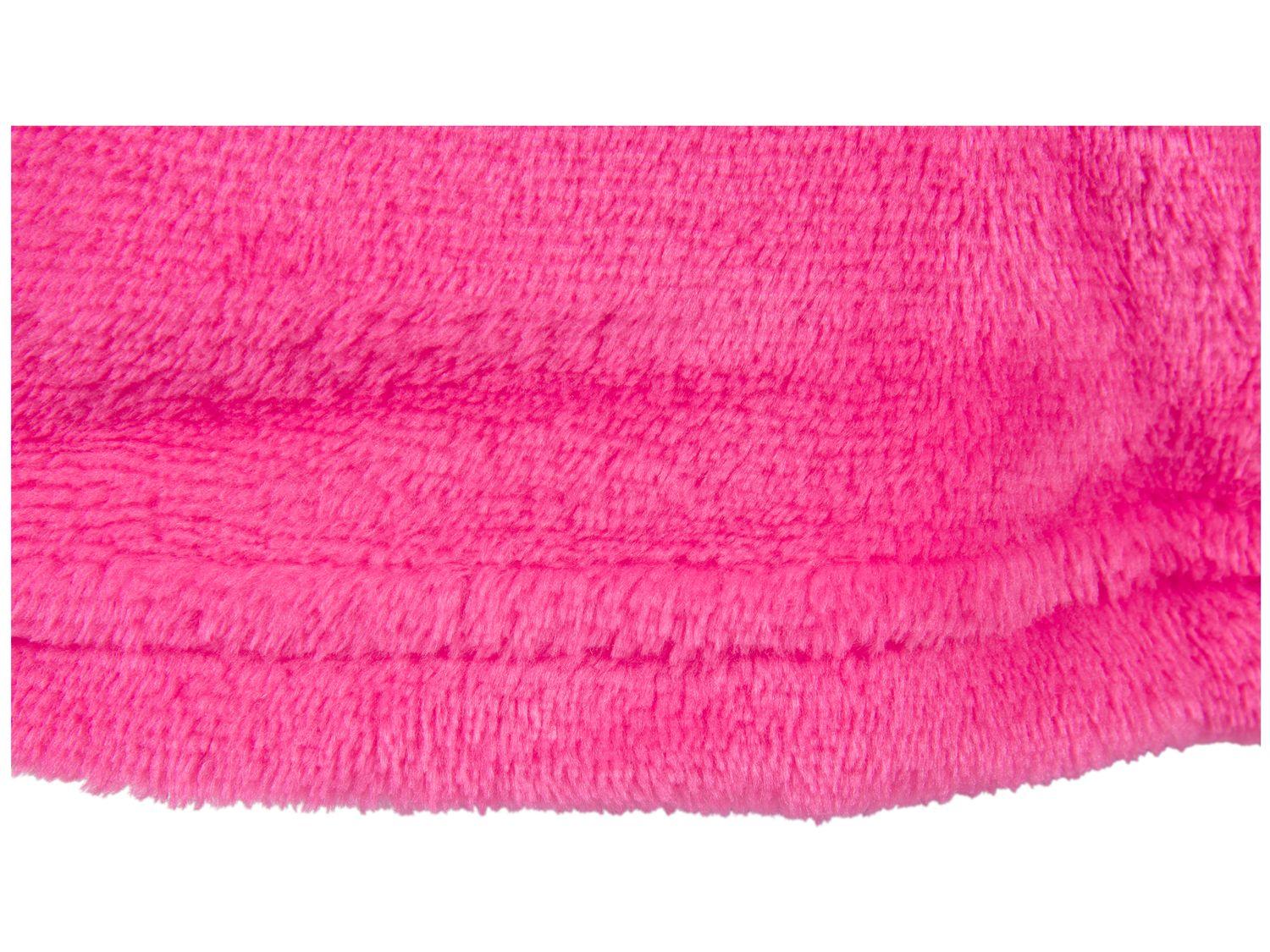 Roupão de Inverno de Microfibra Atlântica Pompom Pink com Capuz