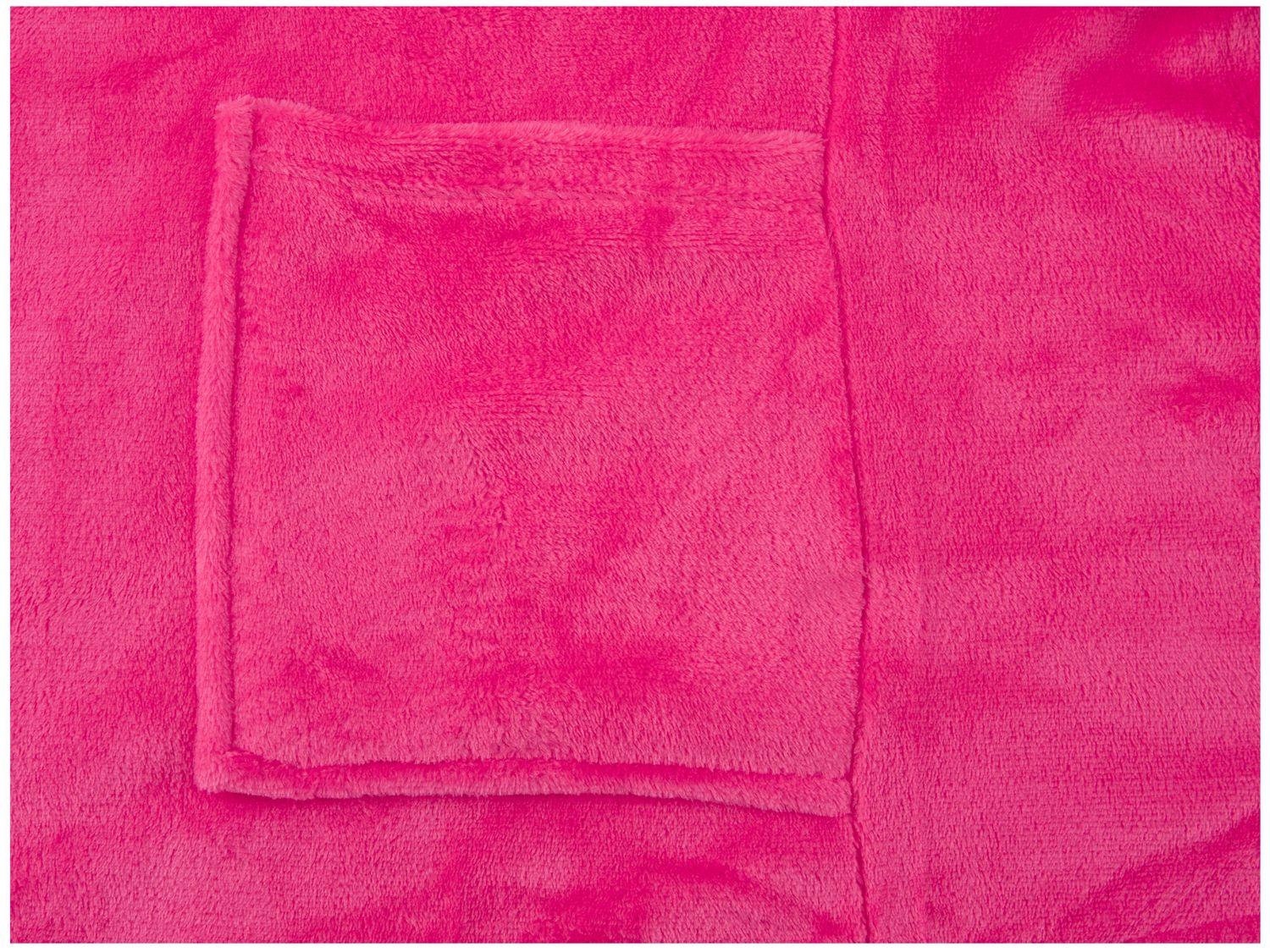 Roupão de Inverno de Microfibra Atlântica Pompom Pink com Capuz