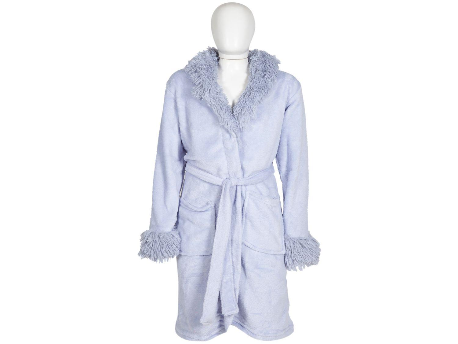 Roupão de Inverno Infantil Atlântica Kids Feminino de Microfibra Hortência